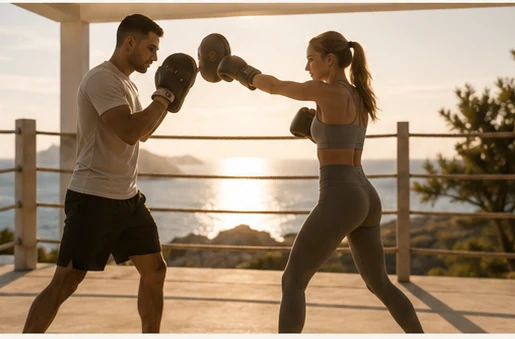 Sesión de sparring al atardecer — Mario Montero Ibiza